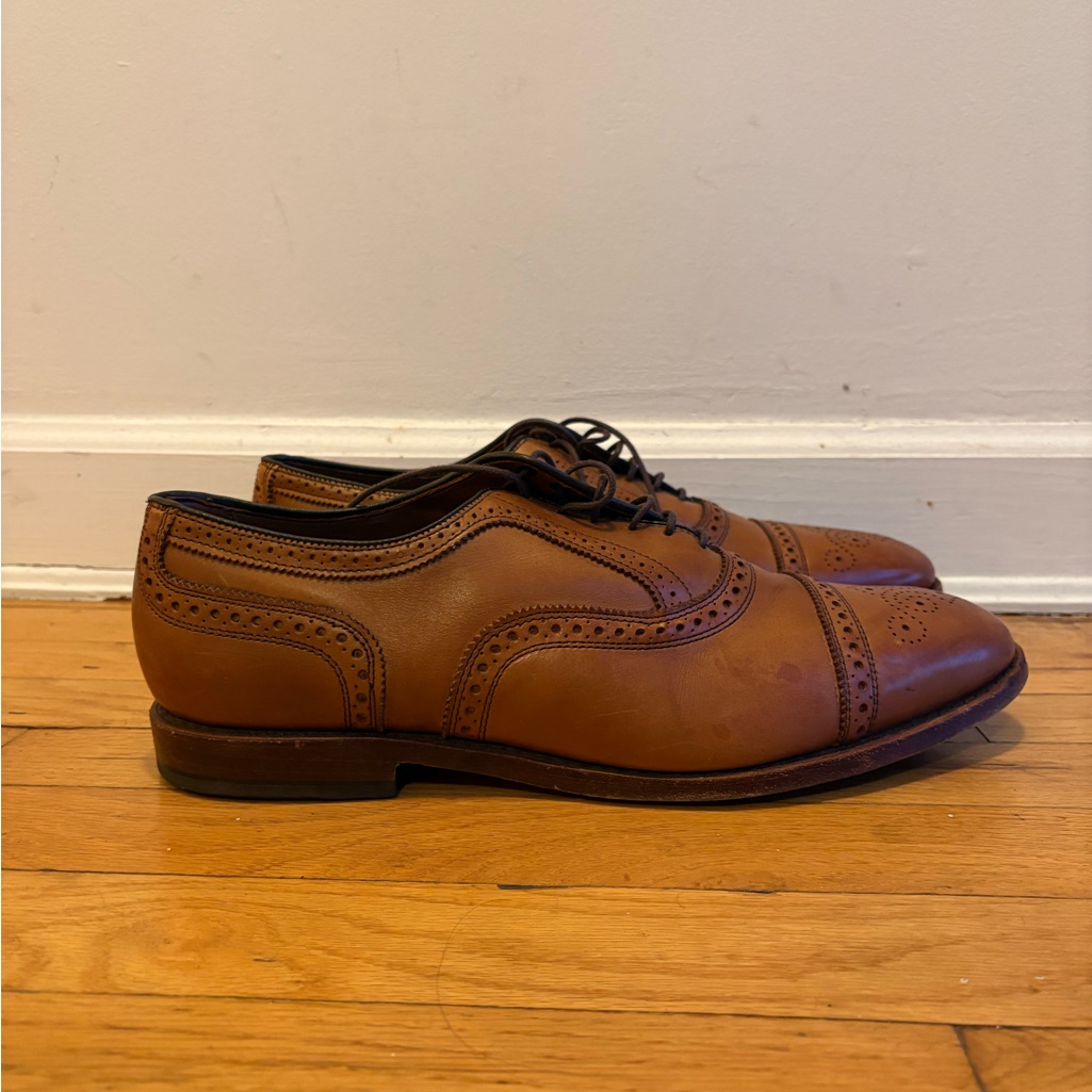 Classic Brown Leather Men's Dress Shoes